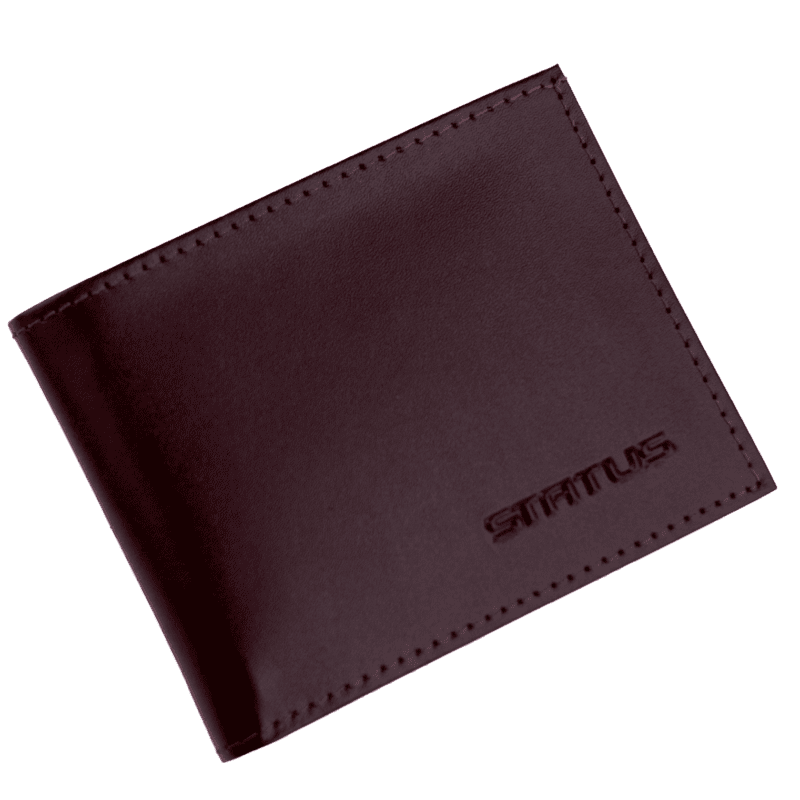 Carteira Masculina de Couro Status Slim